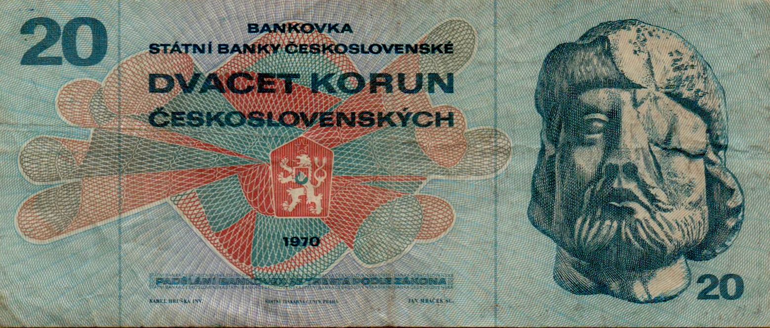 Czechoslovakia 20 1970 VF P-92